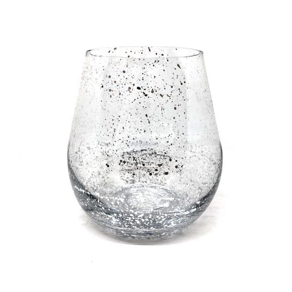 Silver Glitter Jumbo Candle Vessel