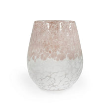 Load image into Gallery viewer, Pink &amp; White Jumbo Candle Vessel
